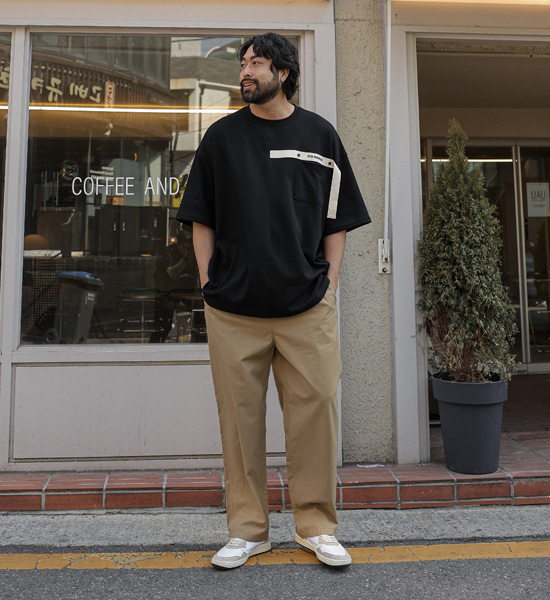 (M-6XL)<BR>릿미 Semi-wide fit banding pants 2393<BR><B><FONT COLOR="#ff4800">[Additional discount]</FONT></B>