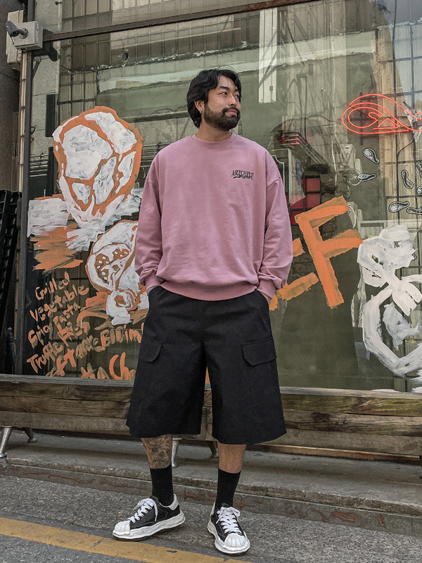 (L-5XL)<BR>다킹 man-to-man T