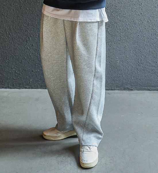(M-6XL)<BR>올드루 Semi-wide fit banding pants <br><font color="#098a09"><B>Select length (Basic,Long+8cm)</B></font>