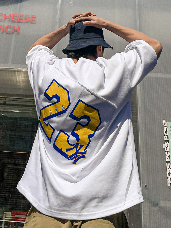 (XL-6XL)<br>뉴도르 Patch Short T shirts T233