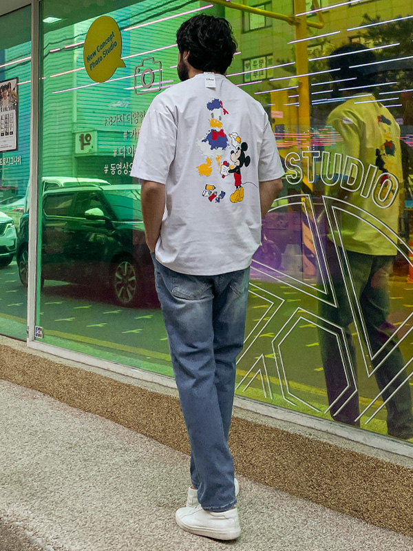 (L-5XL)<BR>페인팅마우스 Short T shirts