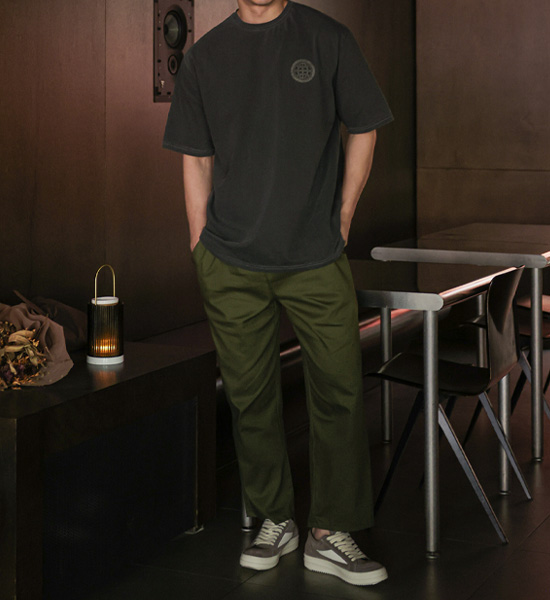 (L-5XL)<BR>카핀다 pigment Short T shirts