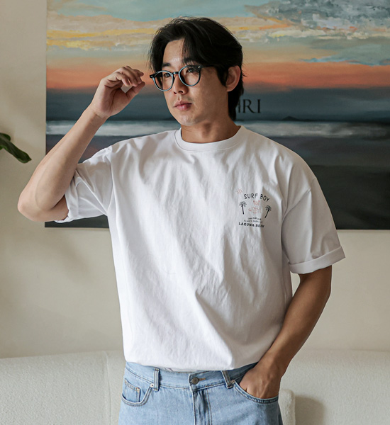 (L-5XL)<br>서퍼보이 Short T shirts