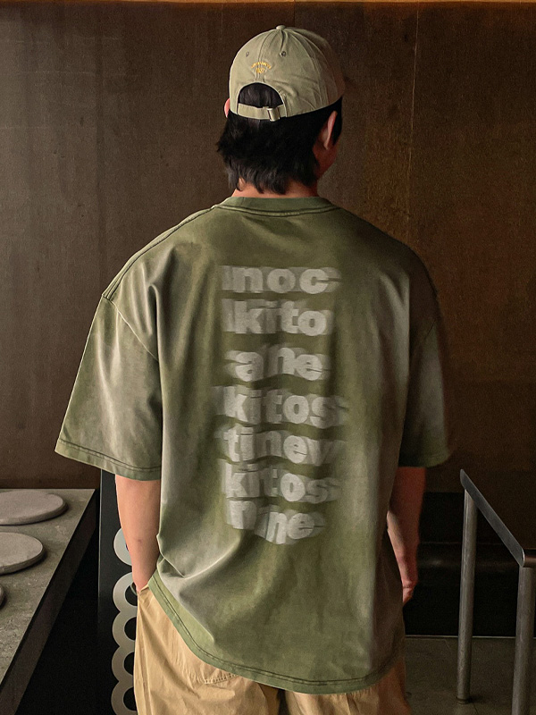 (M-6XL)<BR>모트빌 pigment Short T shirts 24324