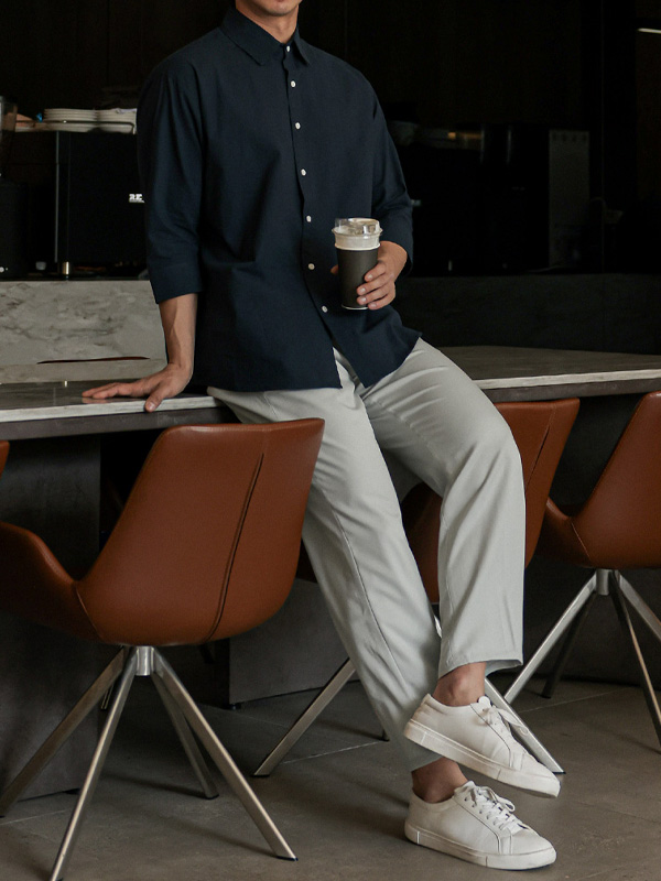 (28-40)<br>탄브룩 standard fit Sidebanding Slacks<br><font color="#224f20"><b>*Select length (9부,10부)</b></font><br><font color="#fb5ec9"><b>[1+1]</b></font>