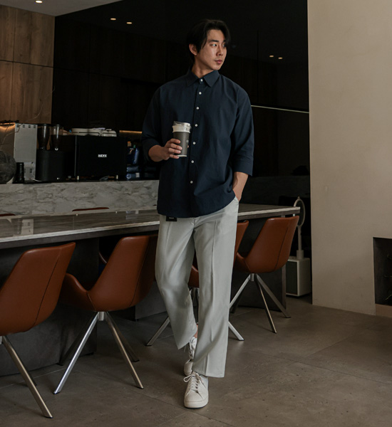 (28-40)<br>탄브룩 standard fit Sidebanding Slacks<br><font color="#224f20"><b>*Select length (9부,10부)</b></font><br><font color="#fb5ec9"><b>[1+1]</b></font>