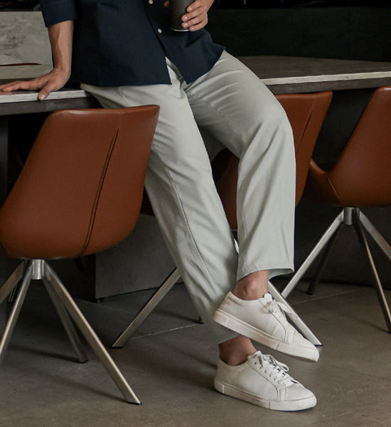 (28-40)<br>탄브룩 standard fit Sidebanding Slacks<br><font color="#224f20"><b>*Select length (9부,10부)</b></font><br><font color="#fb5ec9"><b>[1+1]</b></font>