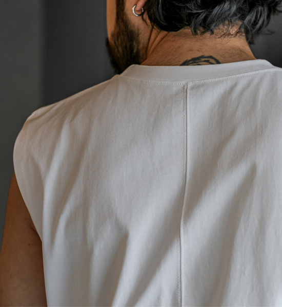 (L-5XL)<BR>카이노 layered Sleeveless shirts<BR><font color="#224f20"><b>*Select length (Basic,+4CM,+8CM)</b></font>