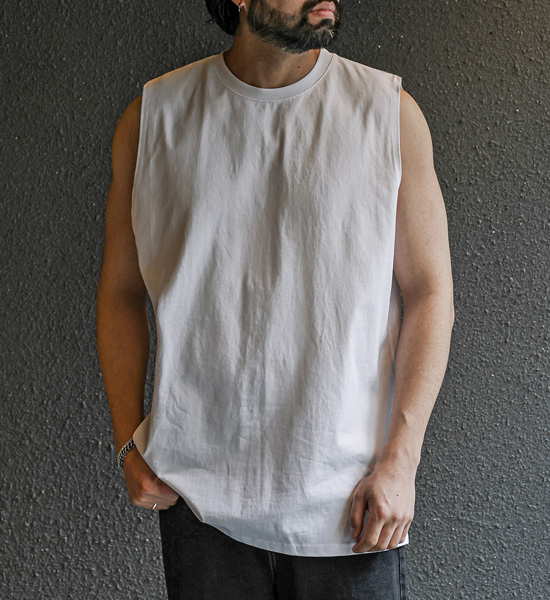 (L-5XL)<BR>카이노 layered Sleeveless shirts<BR><font color="#224f20"><b>*Select length (Basic,+4CM,+8CM)</b></font>