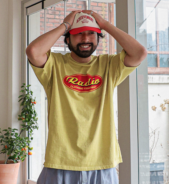 (L-5XL)<BR>소로카 pigment Short T shirts