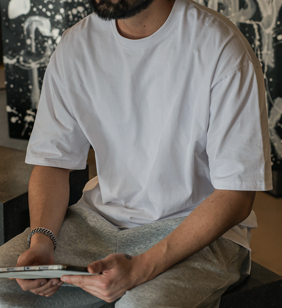 (L-5XL)<BR>키넌 layered Short T shirts<BR><font color="#224f20"><b>*Select length (Basic,+4CM,+8CM)</b></font>