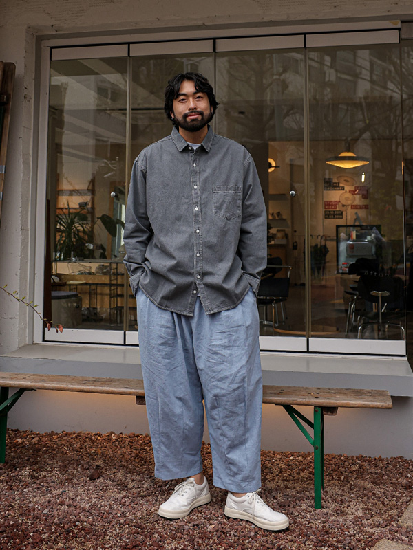 (L-5XL)<BR>알스트 denim shirt