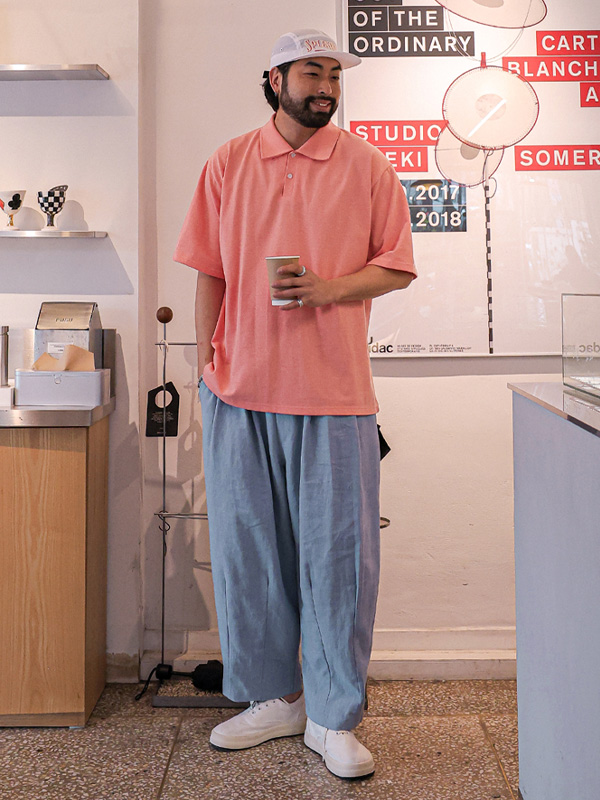 (XL-4XL)<BR>모트루 short-sleeved collar T-shirt