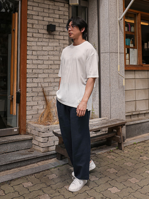 (L-5XL)<BR>다날리 Waffle Short T shirts<br><font color="#fb5ec9"><B>[1+1]</B></font>