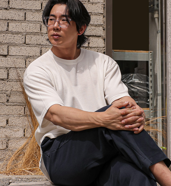 (L-5XL)<BR>다날리 Waffle Short T shirts<br><font color="#fb5ec9"><B>[1+1]</B></font>