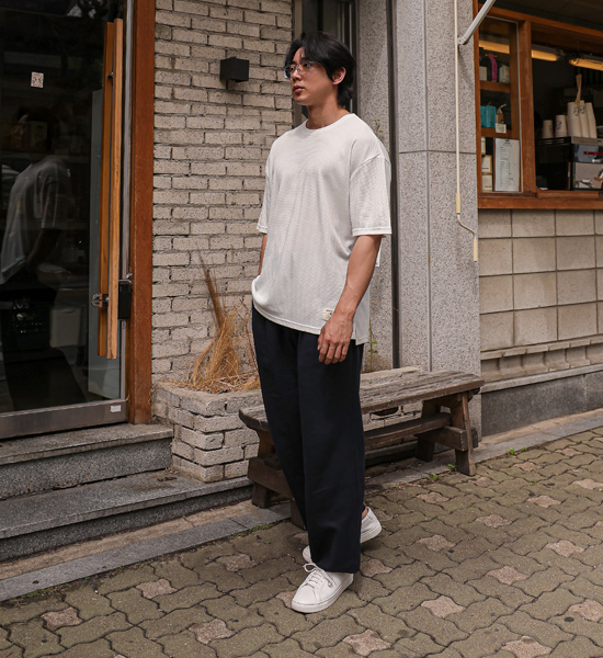 (L-5XL)<BR>다날리 Waffle Short T shirts<br><font color="#fb5ec9"><B>[1+1]</B></font>