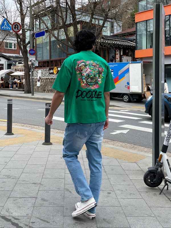 (L-5XL)<BR>두들 분또 Short T shirts