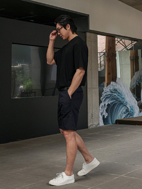 (XL-6XL)<br>까사노 Henley neck Short T shirts