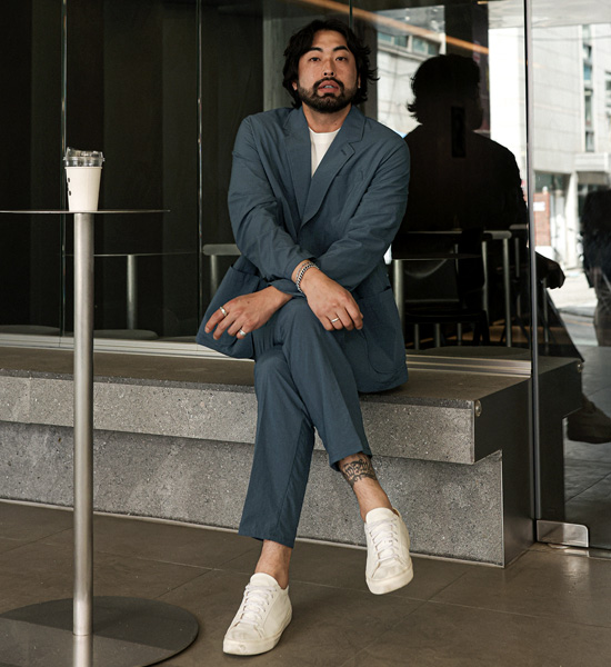 (L-5XL)<br>반디버 standard fit Sidebanding Slacks