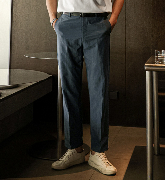 (L-5XL)<br>반디버 standard fit Sidebanding Slacks