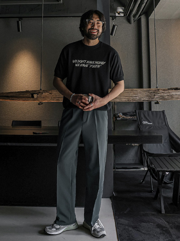 (28-40)<br>틸바 Semi-wide fit Slacks<br><font color="#fb5ec9"><B>[1+1]</B></font>