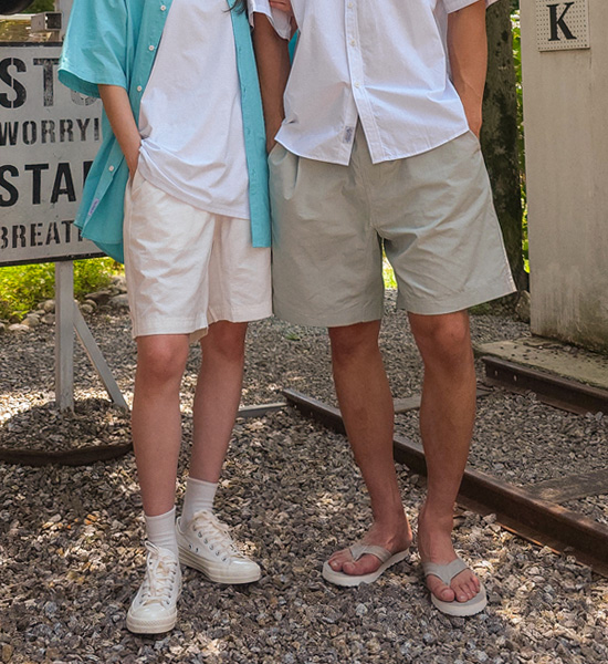 (M-6XL)<br>마르타 Banding Shorts<br><font color="#fb5ec9"><B>[1+1]</B></font>