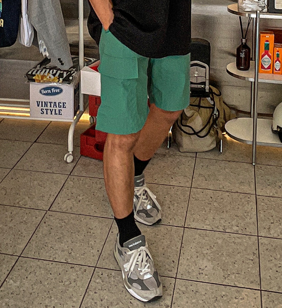 (M-6XL)<BR>스토지 nylon cargo banding shorts 82301