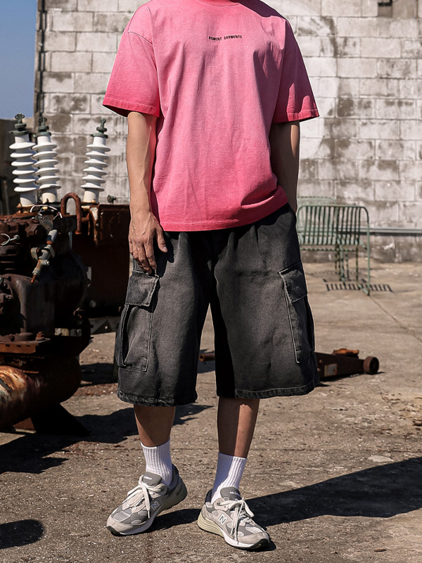 (XL-6XL)<BR>바달 Bermuda denim banding shorts