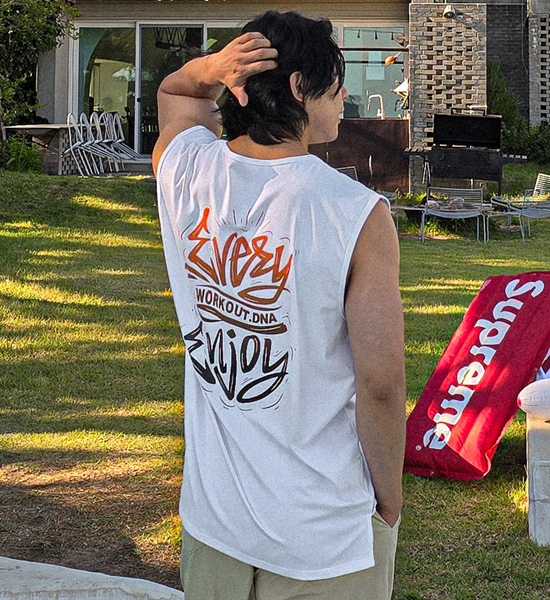 (L-5XL)<br>조이데이 Modal sleeveless<br><font color="#072c81"><B>[ W.DNA ]</B></font>