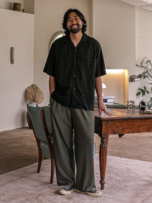 (L-6XL)<br>포엘러 Waffle banding pants(standard fit/wide fit)
