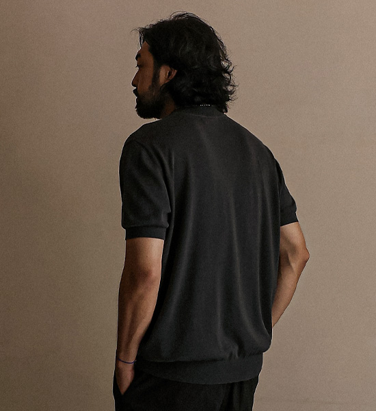 (L-5XL)<BR>모타사다 Henley neck short-sleeved knitwear DT5019<BR><B><FONT COLOR="#ff4800">[Additional discount]</FONT></B>