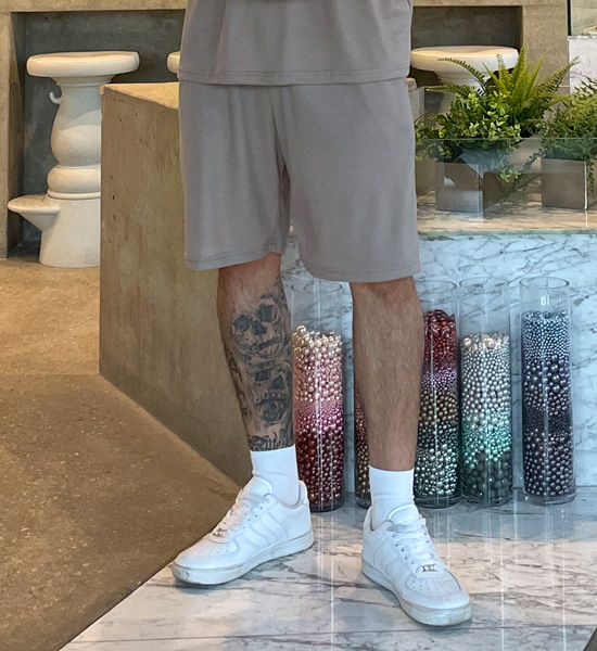 (XL-6XL)<BR>비카마크 waffle-banded shorts