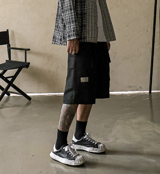 (L-5XL)<BR>쿨라타 Bermuda cargo-banding Shorts