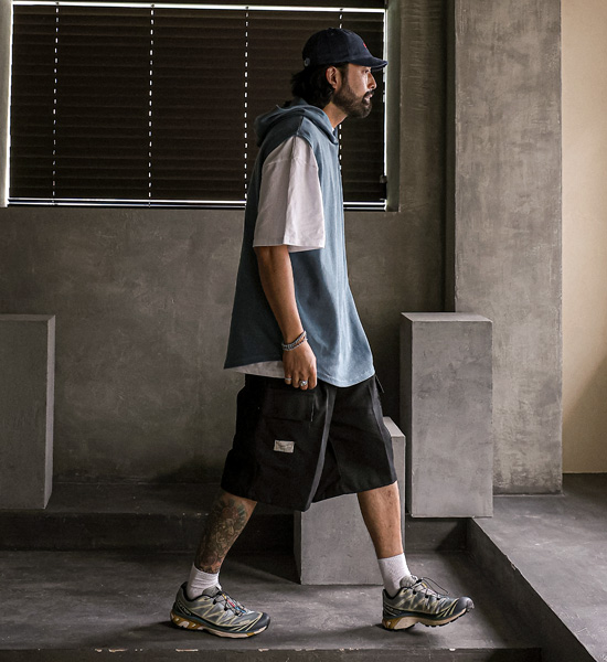 (L-5XL)<BR>쿨라타 Bermuda cargo-banding Shorts