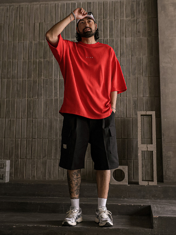 (L-5XL)<BR>쿨라타 Bermuda cargo-banding Shorts