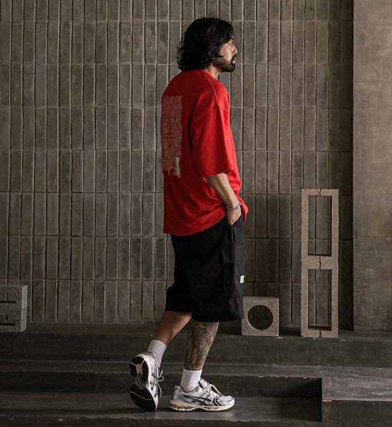 (L-5XL)<BR>쿨라타 Bermuda cargo-banding Shorts