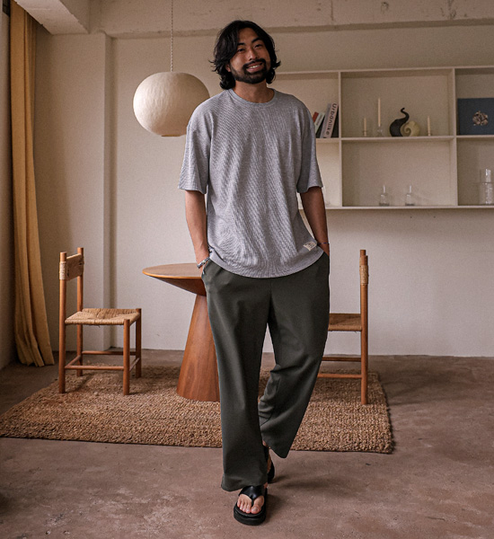 (L-5XL)<BR>다날리 Waffle Short T shirts<br><font color="#fb5ec9"><B>[1+1]</B></font>