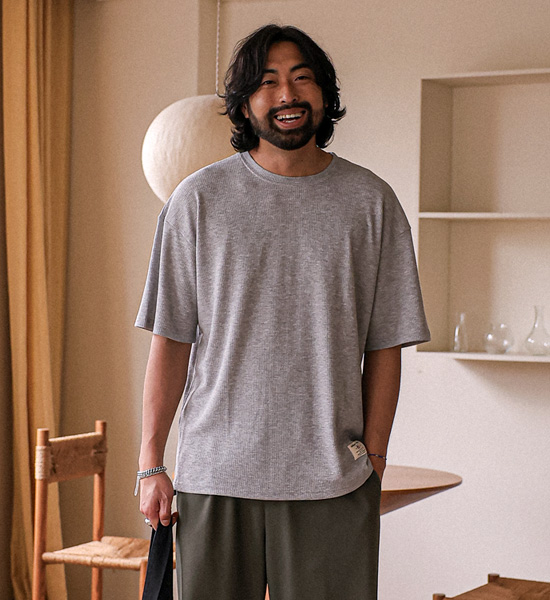 (L-5XL)<BR>다날리 Waffle Short T shirts<br><font color="#fb5ec9"><B>[1+1]</B></font>