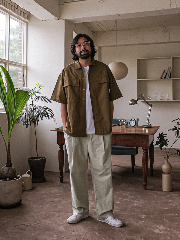 (L-5XL)<BR>타하시 short-sleeved shirt 1103
