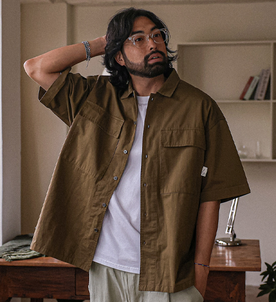 (L-5XL)<BR>타하시 short-sleeved shirt 1103