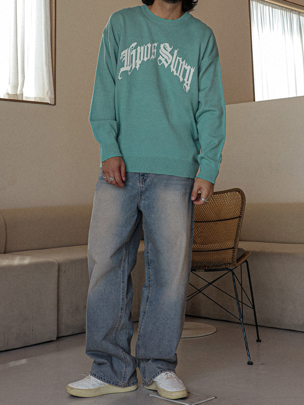 (S-6XL)<br>일라루 Semi-wide fit denim pants 38<br><font color="#098a09"><B>Select length (Basic,Long+8cm)</B></font>