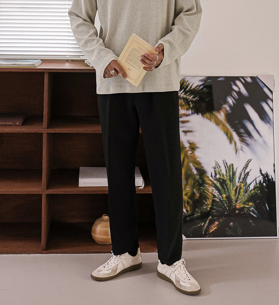 (S-2XL)<br>인베스트 Banding Slacks <br><font color="#098a09"><B>Select length (Basic,Long+10cm)</B></font>