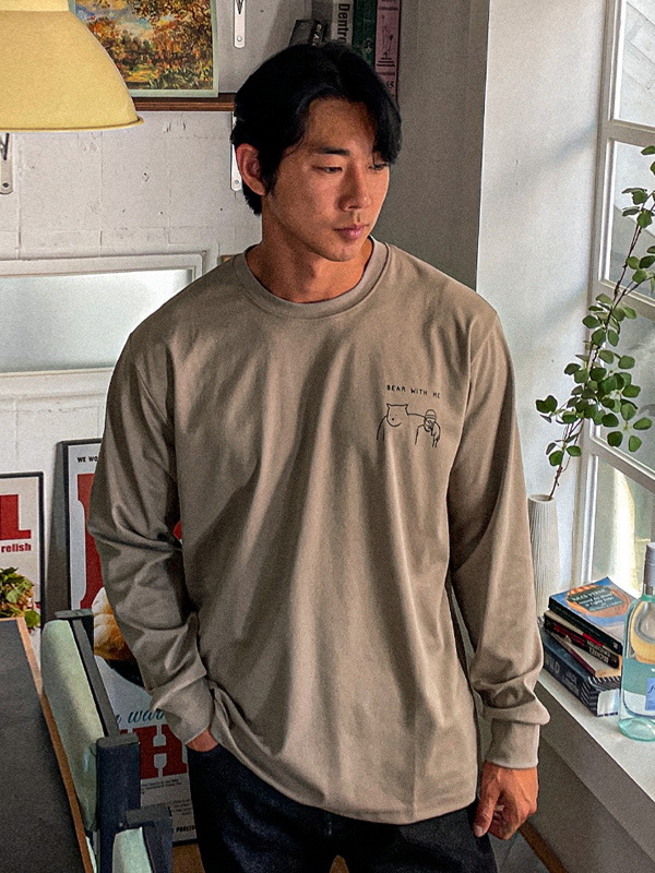 (XL-5XL)<br>푸라미야 a long-sleeved t-shirt