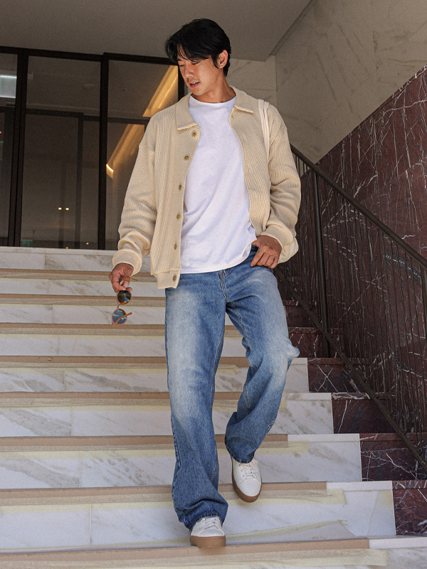 (XL-4XL)<BR>바드리야 Collar Cardigan