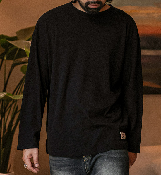 (L-5XL)<BR>나클로 Waffle a long-sleeved t-shirt<br><font color="#fb5ec9"><B>[1+1]</B></font>