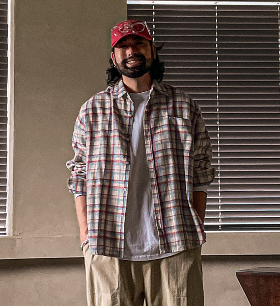 (XL-6XL)<BR>히크파드 checkered shirt