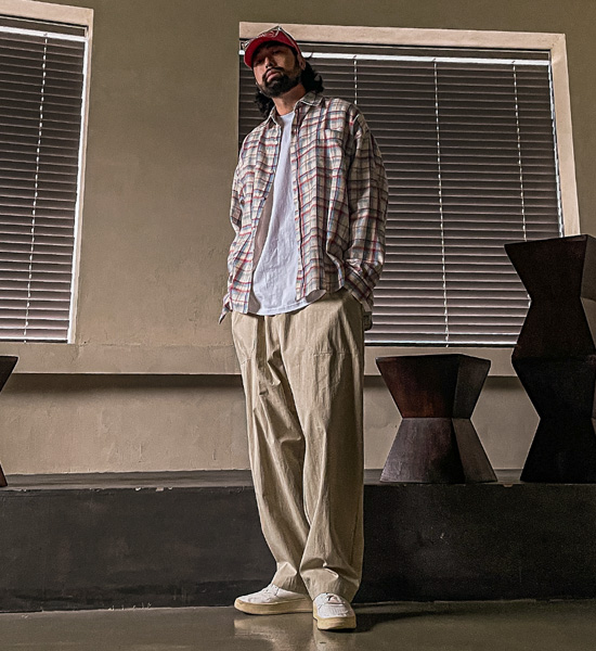 (XL-6XL)<BR>히크파드 checkered shirt