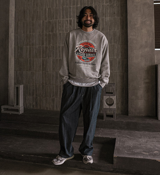 (XL-6XL)<BR>마우퍼 man-to-man T <br><font color="#098a09"><B>Select length (Basic,Long+6cm)</B></font>