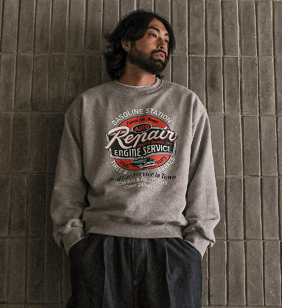 (XL-6XL)<BR>마우퍼 man-to-man T <br><font color="#098a09"><B>Select length (Basic,Long+6cm)</B></font>