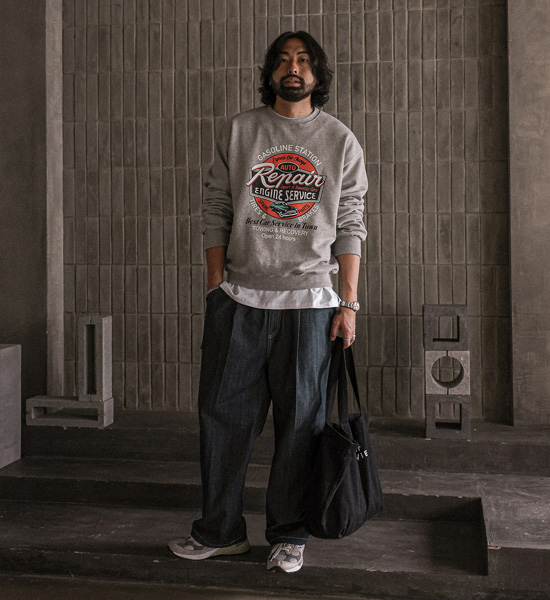 (XL-6XL)<BR>마우퍼 man-to-man T <br><font color="#098a09"><B>Select length (Basic,Long+6cm)</B></font>